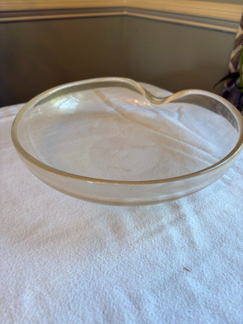 Elsa Peretti Thumbprint bowl with gold flecks created by Seguso Archimedes - Picture 5 of 6